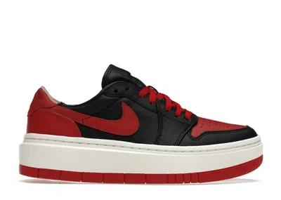 Pre-owned Jordan 1 Elevate Low Se Bred (women's) Sneakers In Black/varsity Red/white In Multi