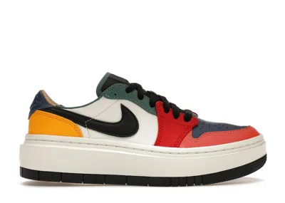 Pre-owned Jordan 1 Elevate Low Se (women's) Sneakers In Sail/black/fire Red