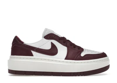 Pre-owned Jordan 1 Elevate Low (women's) Sneakers In White/sail/dark Beetroot