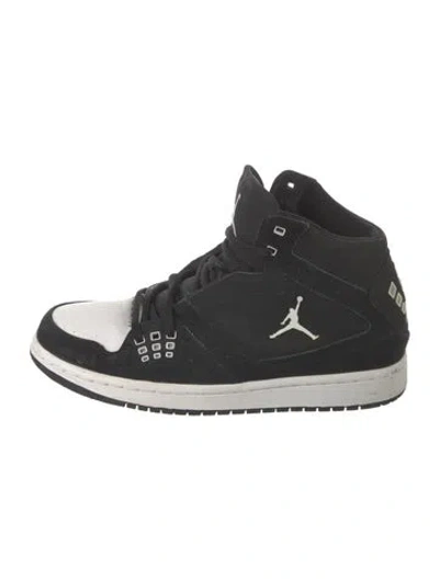 Pre-owned Jordan 1 Flight Athletic Sneakers In Black/white