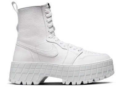 Pre-owned Jordan 1 High Brooklyn Triple (women's) Sneakers In White/black