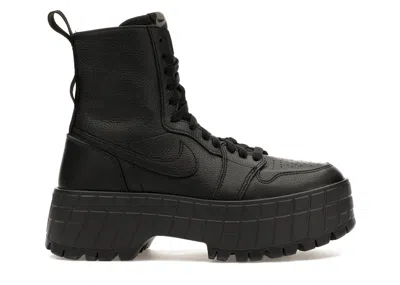 Pre-owned Jordan 1 High Brooklyn (women's) Sneakers In Black/flat Pewter