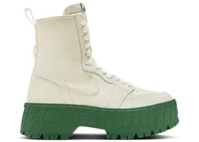 Pre-owned Jordan 1 High Brooklyn (women's) Sneakers In Coconut Milk/pine Green