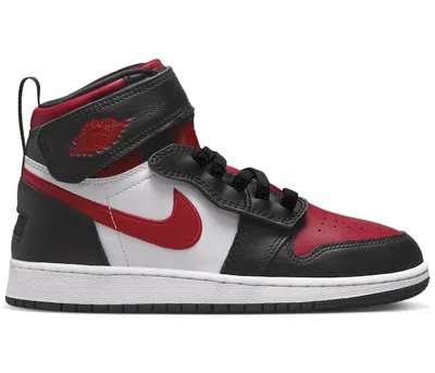 Pre-owned Jordan 1 High Flyease Sneakers In Black/white/fire Red In Multi