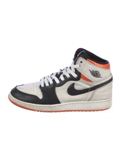 Pre-owned Jordan 1 High Og Electro Orange (gs) Sneakers In Neutral