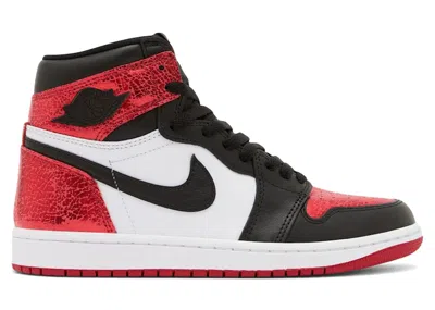Pre-owned Jordan 1 High Og (women's) Sneakers In Varsity Red/black/white