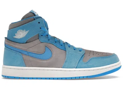 Pre-owned Jordan 1 High Zoom Air Cmft 2 Cement Sneakers In Cement Grey/university Blue/white In Multi