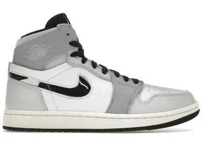 Pre-owned Jordan 1 High Zoom Air Cmft 2 Chicago Women's Collective (women's) Sneakers In White/photon Dust/wolf Grey