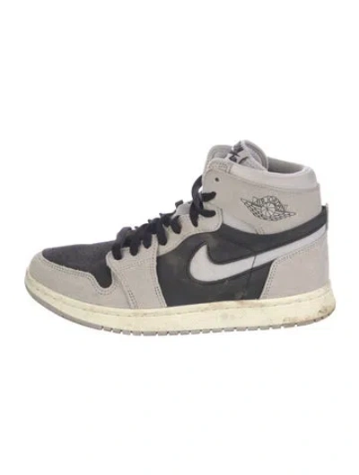 Pre-owned Jordan 1 High Zoom Air Cmft 2 Light Iron Ore (women's) Sneakers In White