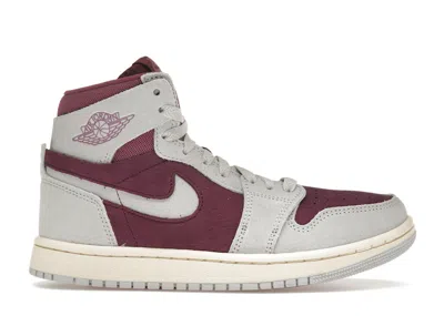 Pre-owned Jordan 1 High Zoom Air Cmft 2 (women's) Sneakers In Light In Bordeaux/neutral Grey/light Bordeaux
