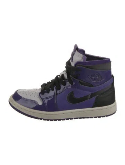 Pre-owned Jordan 1 High Zoom Air Cmft Athletic Sneakers In Purple