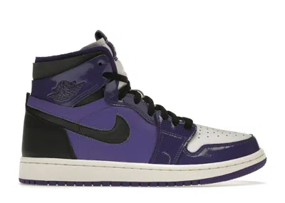 Pre-owned Jordan 1 High Zoom Air Cmft Purple Patent (women's) Sneakers In Court Purple/psychic Purple/white