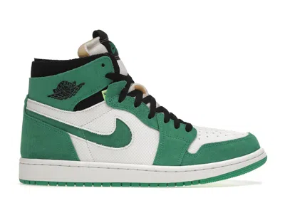 Pre-owned Jordan 1 High Zoom Air Cmft (women's) Sneakers In Stadium Green/white/black