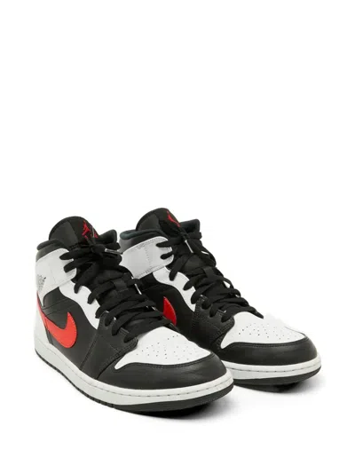 Pre-owned Jordan 1 Leather Sneakers In Black