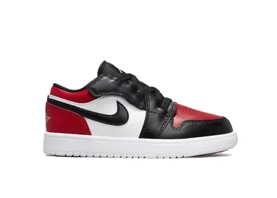 Pre-owned Jordan 1 Low Alt Bred Toe Sneakers In Gym Red/black/white