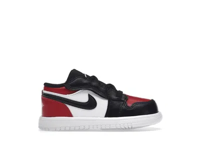 Pre-owned Jordan 1 Low Alt Bred Toe Sneakers In Gym Red/white/black