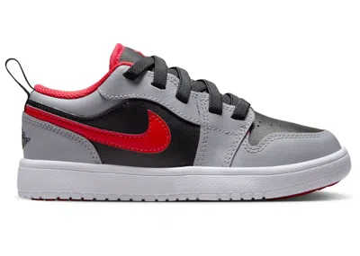 Pre-owned Jordan 1 Low Alt Cement Fire Red Sneakers In Black/cement Grey/white