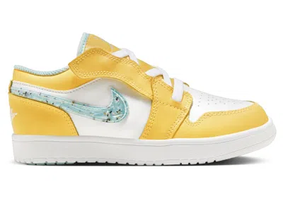 Pre-owned Jordan 1 Low Alt Se Glacier Ice Sneakers In Citron Pulse/white/action Green