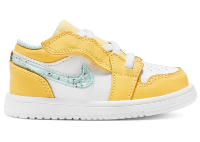 Pre-owned Jordan 1 Low Alt Se Glacier Ice Sneakers In Citron Pulse/white/action Green In Multi