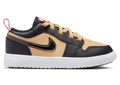 Pre-owned Jordan 1 Low Alt Se Pizza Sneakers In Sesame/fire Red/white In Multi