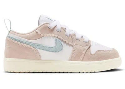 Pre-owned Jordan 1 Low Alt Se Scalloped Edge Sneakers In Guava Ice/jade Ice/white In Multi