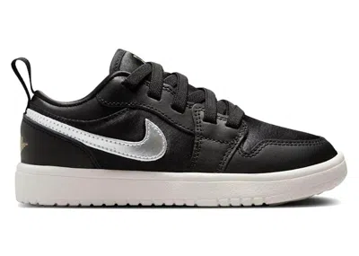 Pre-owned Jordan 1 Low Alt Se Silver Gold Sneakers In Black/sail/metallic Gold