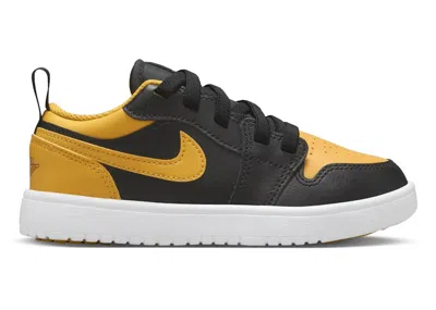Pre-owned Jordan 1 Low Alt Sneakers In Black/white/yellow Ochre