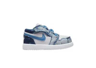 Pre-owned Jordan 1 Low Alt Sneakers In Denim/white