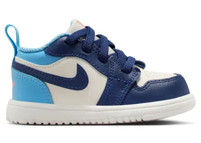 Pre-owned Jordan 1 Low Alt Sneakers In Sail/blue Chill/hot Lava