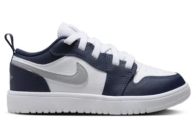 Pre-owned Jordan 1 Low Alt Sneakers In White/midnight Navy Blue/wolf Grey