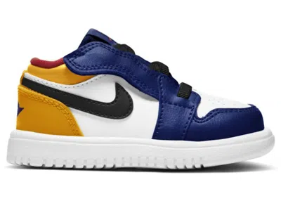 Pre-owned Jordan 1 Low Alt Sneakers In White/track Red In Multi