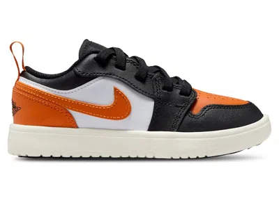 Pre-owned Jordan 1 Low Alt Starfish Sneakers In Black/white/sail