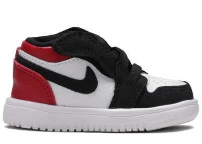 Pre-owned Jordan 1 Low Alt Toe Sneakers In White/black/gym Red