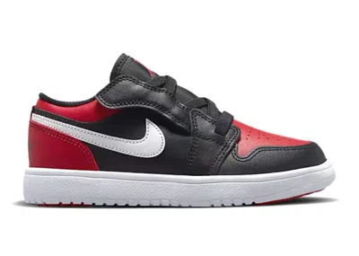 Pre-owned Jordan 1 Low Alternate Bred Toe Sneakers In Black/white/gym Red
