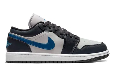 Pre-owned Jordan 1 Low Anthracite Industrial Blue (women's) In Anthracite/neutral Grey/white