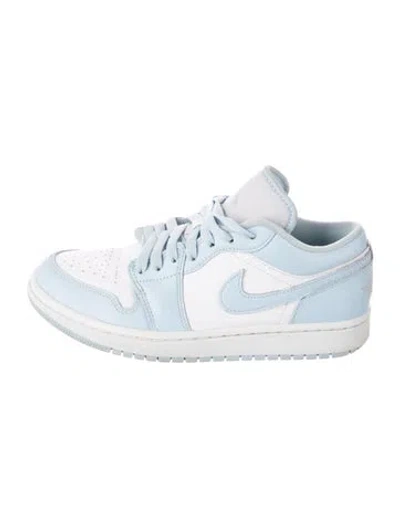 Pre-owned Jordan 1 Low Athletic Sneakers In Blue