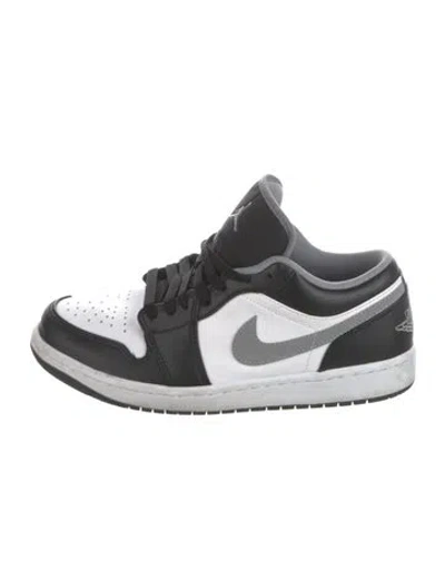 Pre-owned Jordan 1 Low Black White Grey Athletic Sneakers