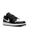 Jordan 1 Low "black/summit White" Sneakers In Black