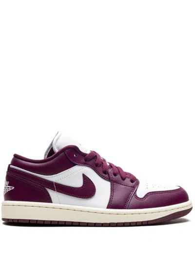 Jordan 1 Low "bordeaux" Sneakers In Purple