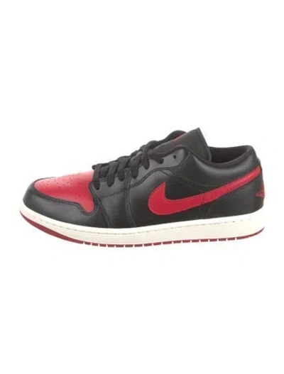 Pre-owned Jordan 1 Low 'bred Sail' (w) Sneakers W/ Tags In Black
