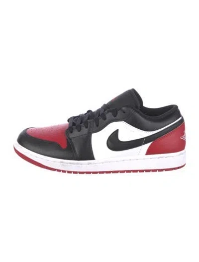 Pre-owned Jordan 1 Low Bred Toe 2.0 Athletic Sneakers In Red