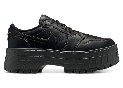 Pre-owned Jordan 1 Low Brooklyn (women's) Sneakers In Black/cacao Wow