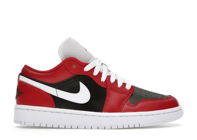 Pre-owned Jordan 1 Low Chicago Flip (women's) Sneakers In Gym Red/white/black