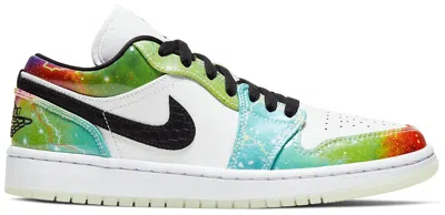 Pre-owned Jordan 1 Low Galaxy (women's) Sneakers In Black