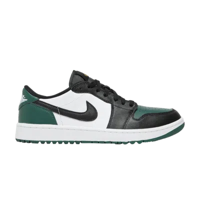 Pre-owned Jordan 1 Low Golf Noble Green Dd9315-107 Sneakers In White/black/noble Green
