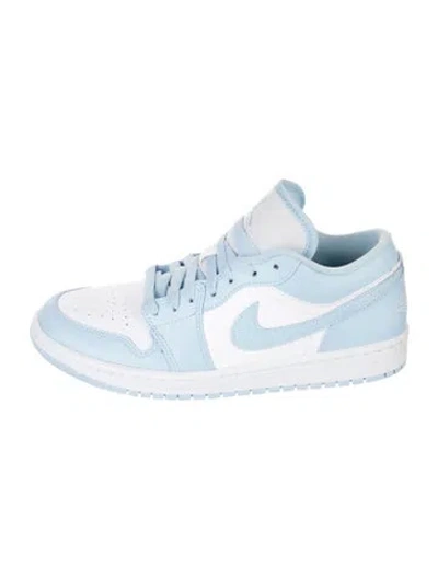 Pre-owned Jordan 1 Low 'ice Blue' Fea Athletic Sneakers