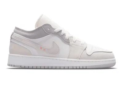 Pre-owned Jordan 1 Low Inside Out Sneakers In Cream/white/light Grey In Multi