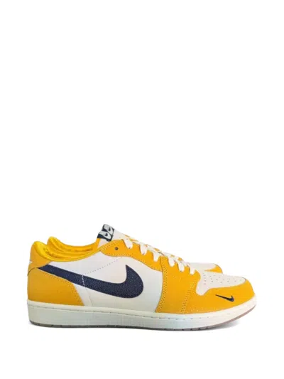 Jordan 1 Low Lace-up Sneakers In Yellow