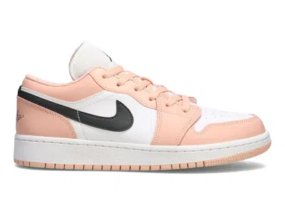 Pre-owned Jordan 1 Low Light Pink Sneakers In Arctic Orange/white/anthracite In Multi