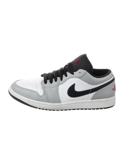 Pre-owned Jordan 1 Low Light 'smoke Grey' Athletic Sneakers In Gray
